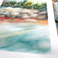 Image 4 of Sunny Days, Original Watercolor Painting