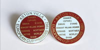 Image 1 of Villa European Cup names badge 