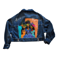 Image 2 of CHAQUETA CROP DEMIN