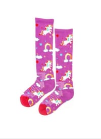 Lucky Unicorn Purple Performance Socks