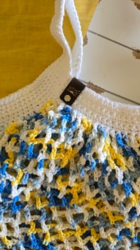 Image 2 of Beach Day - large crochet mesh market bag