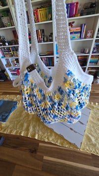 Image 3 of Beach Day - large crochet mesh market bag