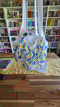 Image 6 of Beach Day - large crochet mesh market bag