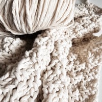 Image 4 of Recycled sustainable cotton yarn for knitting or crochet - 240/250 grams hank - Rustic - Ecofriendly