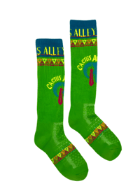 Cactus Alley Southwest Green Performance Socks