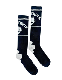 Retro Lucky Chuck Blk/White Performance Socks