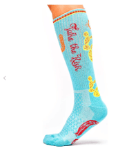 Take The Risk Turquoise Performance Socks
