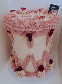 Image 1 of RETRO/LAMBETH CAKES - ROUND OR HEART (VARIOUS SIZES) Please read description carefully!