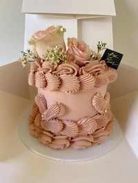 Image 2 of RETRO/LAMBETH CAKES - ROUND OR HEART (VARIOUS SIZES) Please read description carefully!