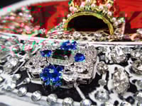 Image 13 of Prestige Art Deco Emerald / Sapphire Crown. 
