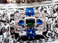 Image 18 of Prestige Art Deco Emerald / Sapphire Crown. 