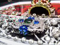 Image 19 of Prestige Art Deco Emerald / Sapphire Crown. 