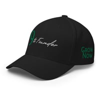 Image 4 of Black Flex-Fit Cap | 9 to Founder