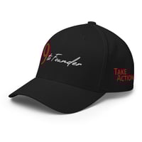 Image 2 of Black Flex-Fit Cap | 9 to Founder