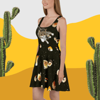 Image 3 of Sushi Cat in Space - Skater Style Dress