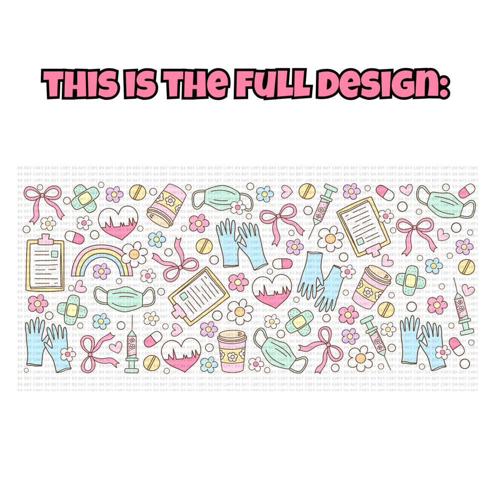 Image of Cute Pastel Nurse 12oz Stainless Steel Mug💖