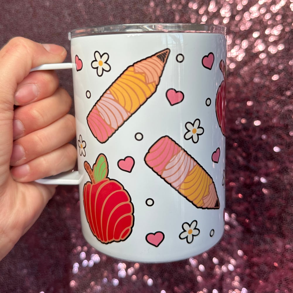 Image of Teacher Conchitas 12oz Stainless Steel Mug🍎✏️