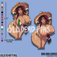 Image 1 of Mexico-Chan OC Enamel Pin Pre-Order