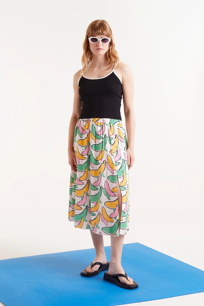 Image of FALDA MIDI EST BANANA