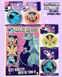 KAIJU PRINT & KEYCHAIN COMBO
