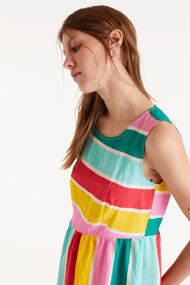 Image of VESTIDO CORTO RAYAS COLOUR WAVE