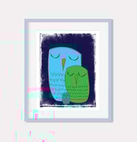 Image 7 of We 3 Owls Goodnight Nursery Art Print