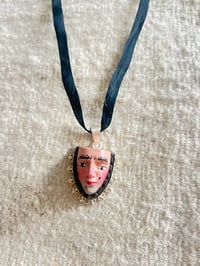 Image 1 of Mask Pendant #A Sterling Silver