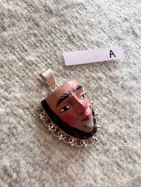 Image 3 of Mask Pendant #A Sterling Silver