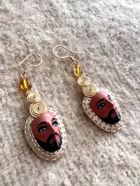 Image 1 of Mask Earrings #D