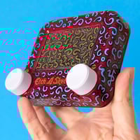 Image 2 of Blue Gold Etch A Sketch doodle sculpture