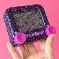 Image 3 of Cheshire Cat Etch A Sketch doodle sculpture