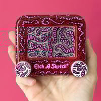 Image 1 of Worm Etch A Sketch doodle sculpture