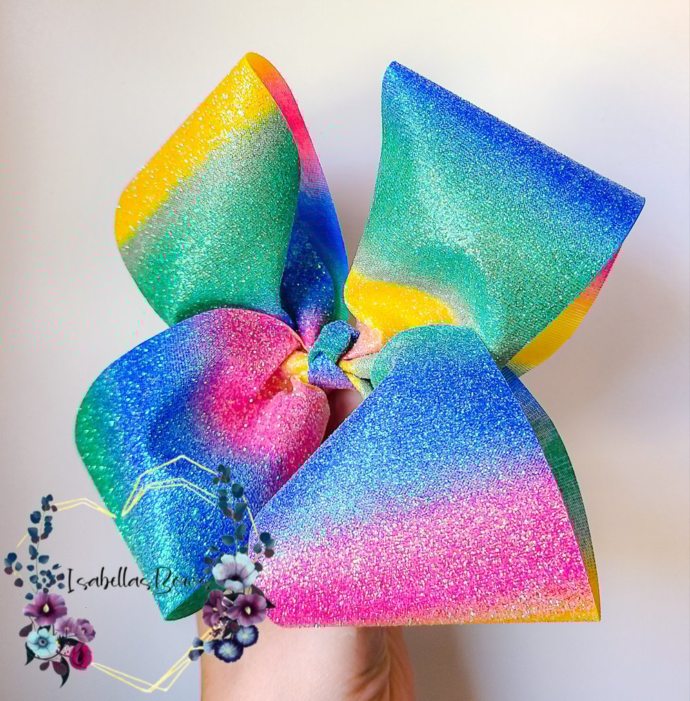 Image of Rainbow Ribbon Bow