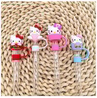 Image 3 of Hello Kitty Straw Cover | Rose Red