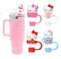 Image 4 of Hello Kitty Straw Cover | Red Bow
