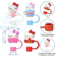 Image 5 of Hello Kitty Straw Cover | Red