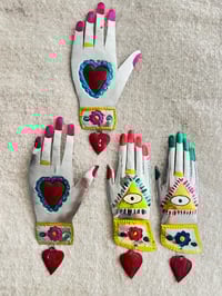 Image 1 of Hand Tin Ornament
