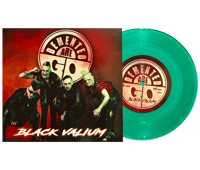 Image 1 of DEMENTED ARE GO - BLACK VALIUM (7") Clear/Green *numbered 