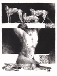 Original drawing (6x8") fourth in line at the lung clinic