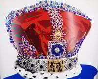 Image 4 of Prestige Egyptian Gold hieroglyph and Sapphire Rose Crown