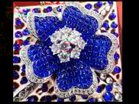Image 8 of Prestige Egyptian Gold hieroglyph and Sapphire Rose Crown