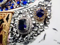 Image 15 of Prestige Egyptian Gold hieroglyph and Sapphire Rose Crown