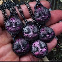 Image 2 of Pink Moonie Charm Necklace