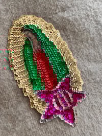 Image 2 of Guadalupe Sequin appliqué Patch