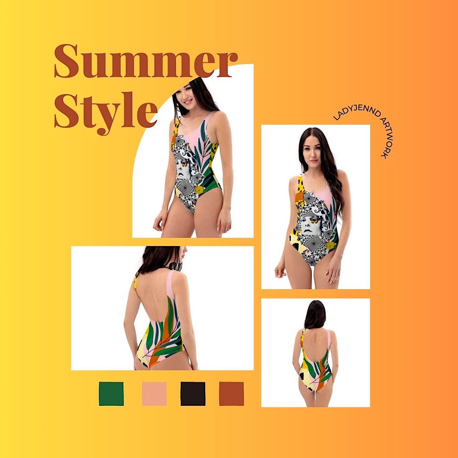 Image of Origins - Botanic Print - One Piece Swimsuit