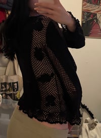 Image 6 of moschino crochet button up 