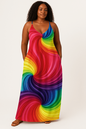Image of Vibrant Long Boho Dress