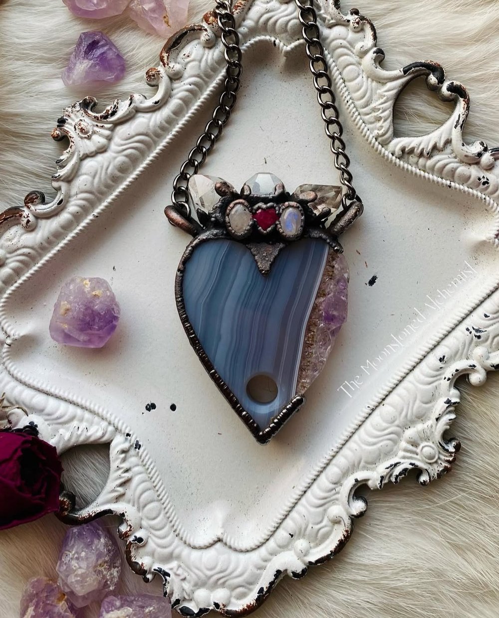 Raw Edge Amethyst Necklace