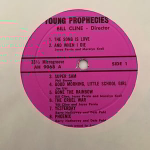 Image of Bill Cline/Various Artists "Young Prophecies '68"