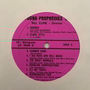 Image of Bill Cline/Various Artists "Young Prophecies '68"